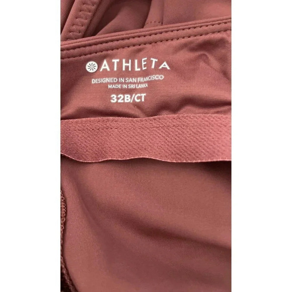 ATHLETA Sculpted Halter Tankini Swimsuit Top Sienna Rust Women’s Size 32B - Picture 5 of 5